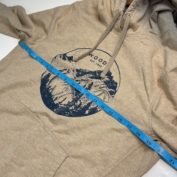 Woods Adventure Hoodie Beige Size Large - Picture 5 of 7